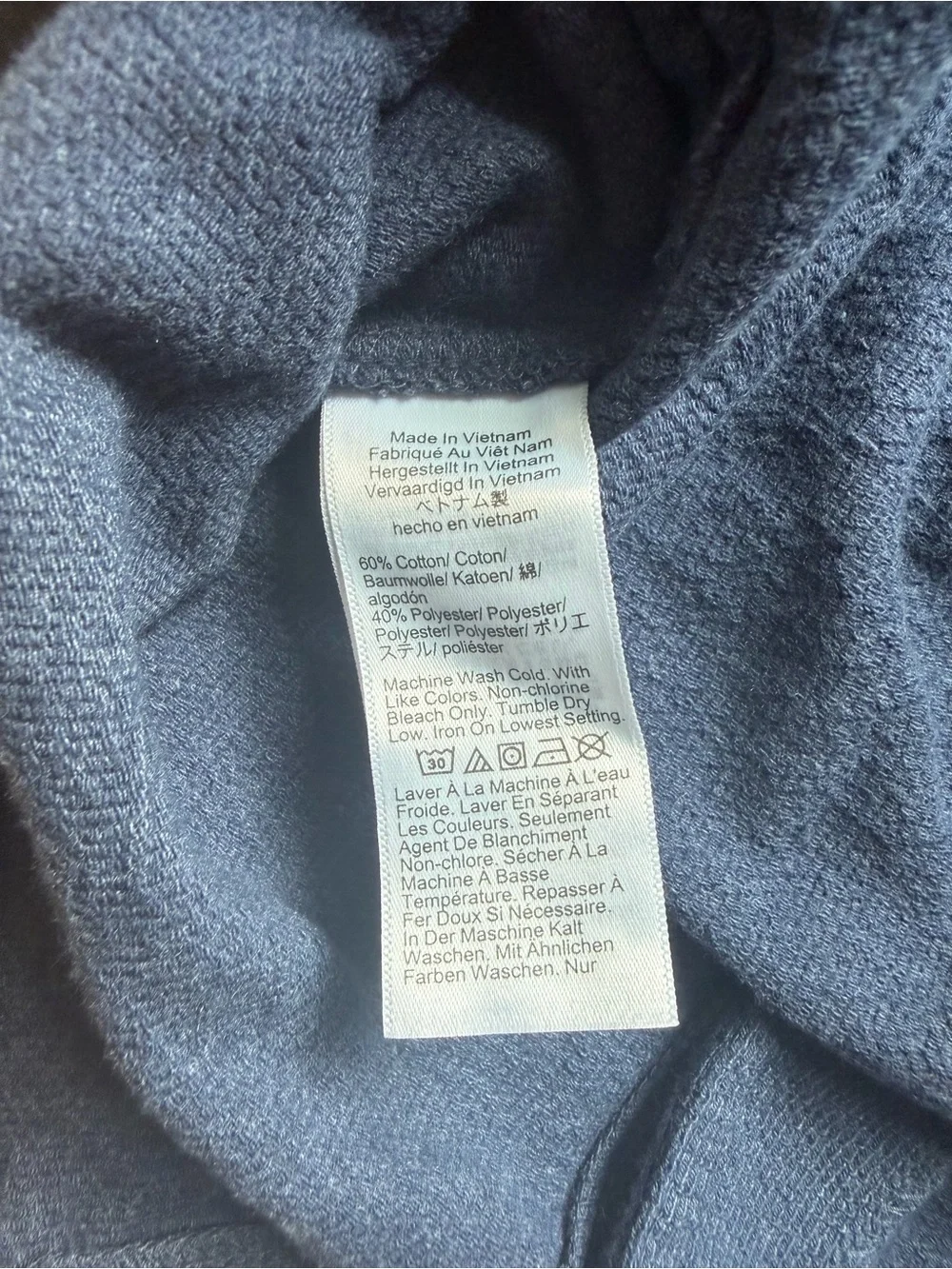 J. Crew Darkest Indigo Navy Textured camp-collar knit shirt size Medium
